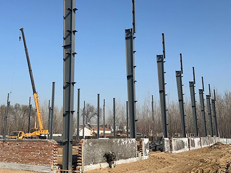 洛陽中鴻建材鋼結(jié)構(gòu)廠房擴建工程